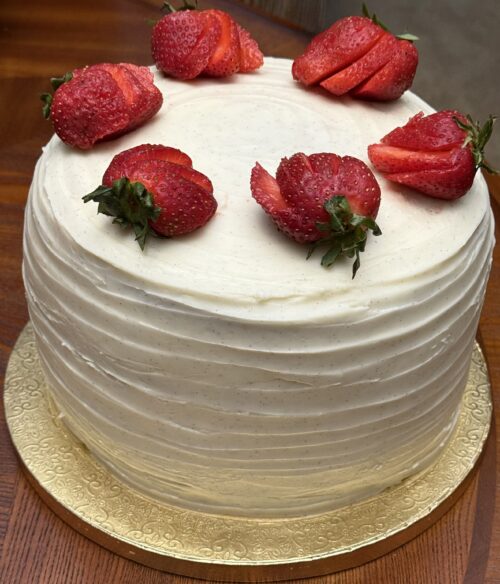 Strawberry Vanilla Cream Cake