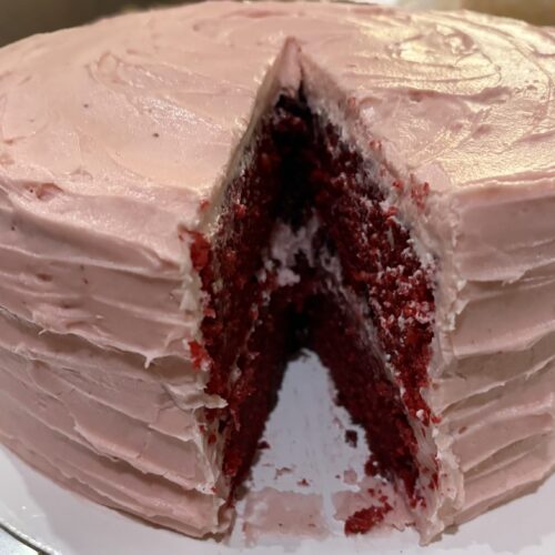 Strawberry Velvet Cake