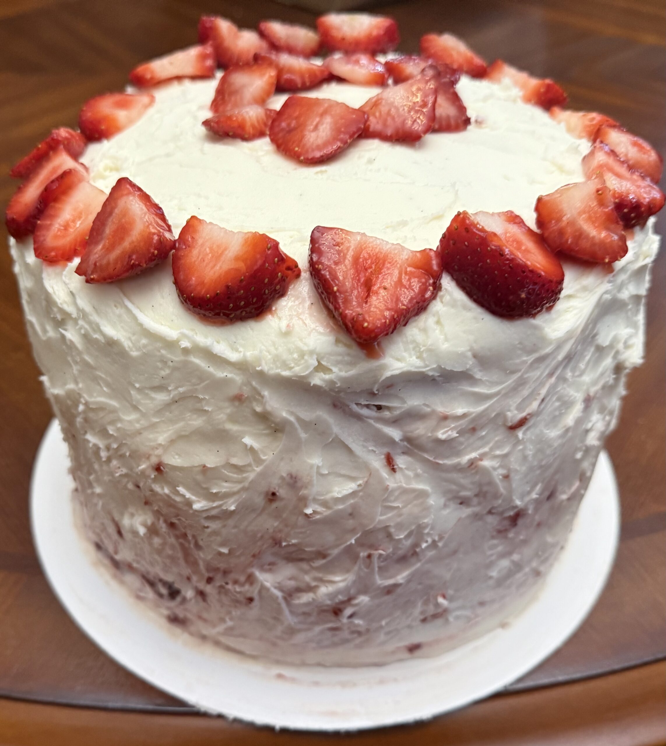 Strawberry Vanilla Cream Cake - Image 4