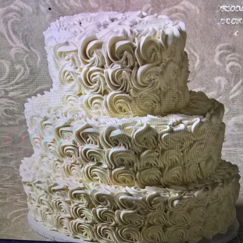 Custom 3 Tier Wedding Cake